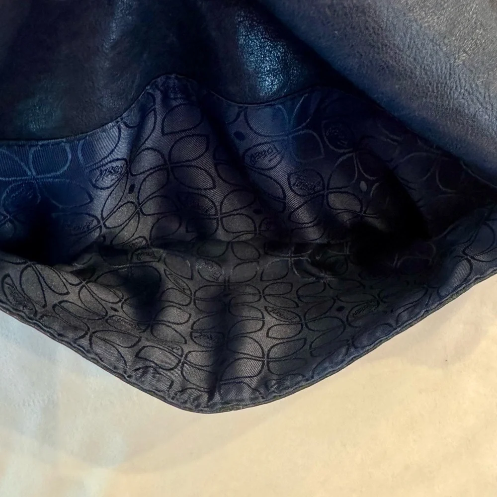 VTG! Fossil Foldover Shoulder Bag with Gold Accents - Picture 10 of 16